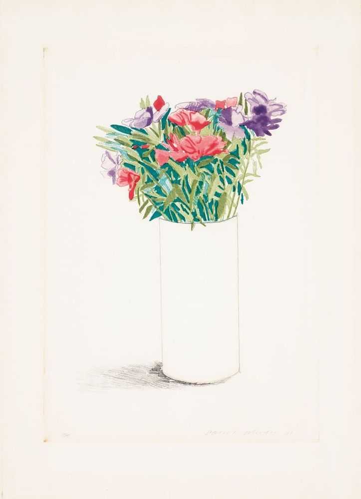 David Hockney, ‘Godetia’, 1973, Print, Engraved edition, null, Numbered