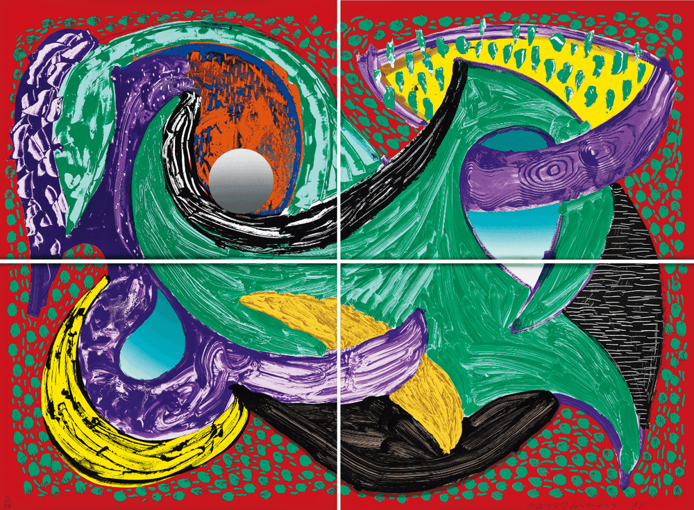 David Hockney, ‘Going Round’, 1993, Print, Chemical print process, null, Numbered