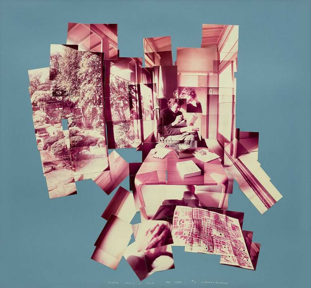 David Hockney, ‘Gregory Reading In Kyoto’, 1983, Print, Silver gelatin photo, null, Numbered