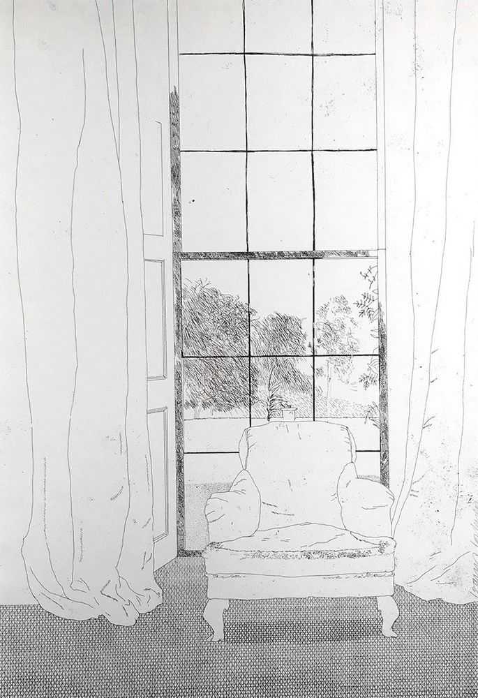 David Hockney, ‘Home’, 1969, Print, Hand-etched image, null, Numbered
