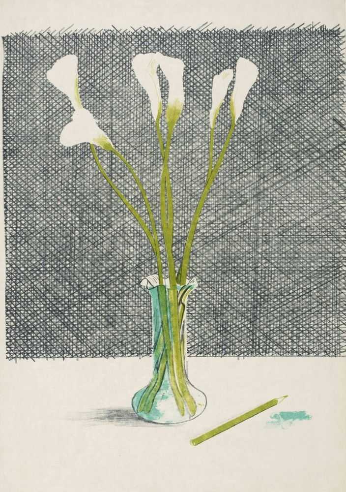 David Hockney, ‘Lilies’, 2009, Print, Digital media impression, null, Numbered