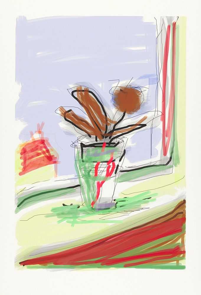 David Hockney, ‘My Bedroom Window’, 2009, Print, Digital media impression, null, Numbered
