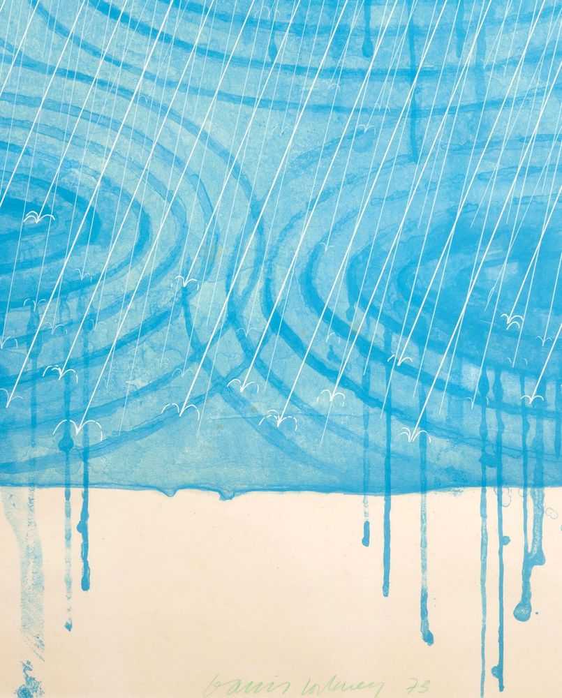 David Hockney, ‘Rain’, 1973, Print, Colour lithograph, null, Numbered