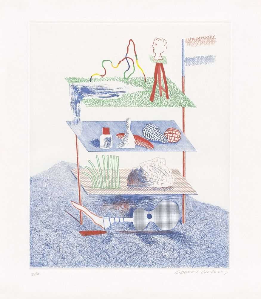 David Hockney, ‘Serenade’, 1977, Print, Etched work, null, Numbered