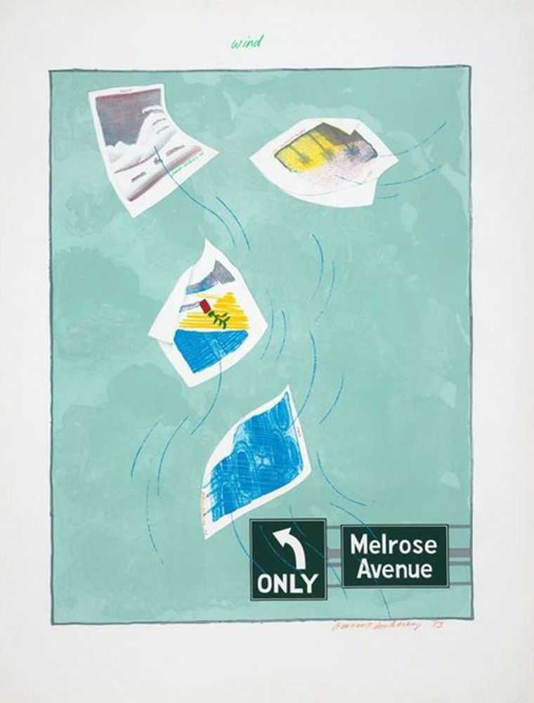 David Hockney, ‘Wind’, 1973, Print, Digital reproduction, null, Numbered