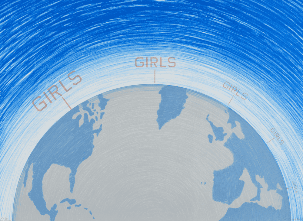 Ed Ruscha, ‘Girls, from The World Series’, 1982, Print, Lithograph, null, Numbered