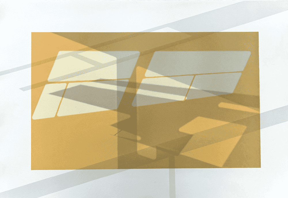 Ed Ruscha, ‘Glass House’, 2024, Print, 5-color lithograph with torn and deckle edges, null, Numbered, Dated