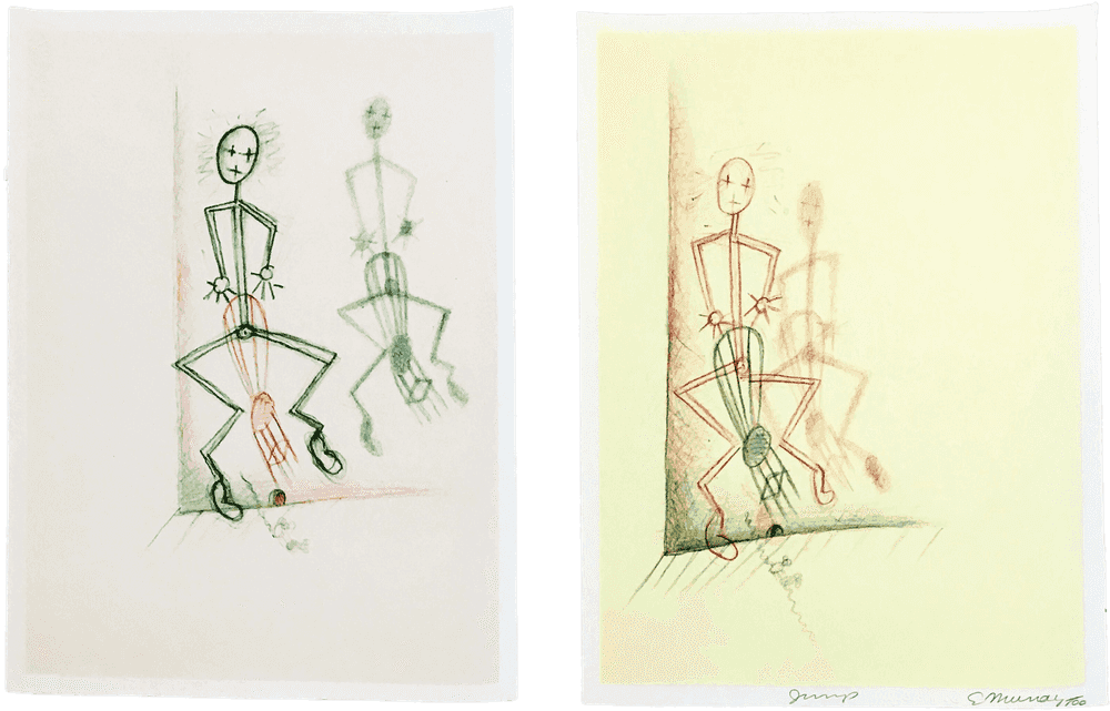 Elizzabeth Murray, ‘Jump’, 1993, Print, 2-panel/6-color lithograph, null, 