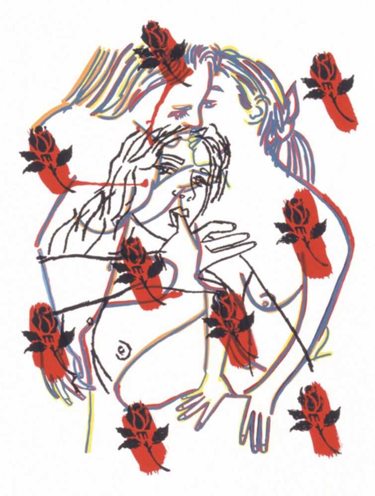 Ghada Amer, ‘The Roses’, 2002, Print, Screenprint, null, 