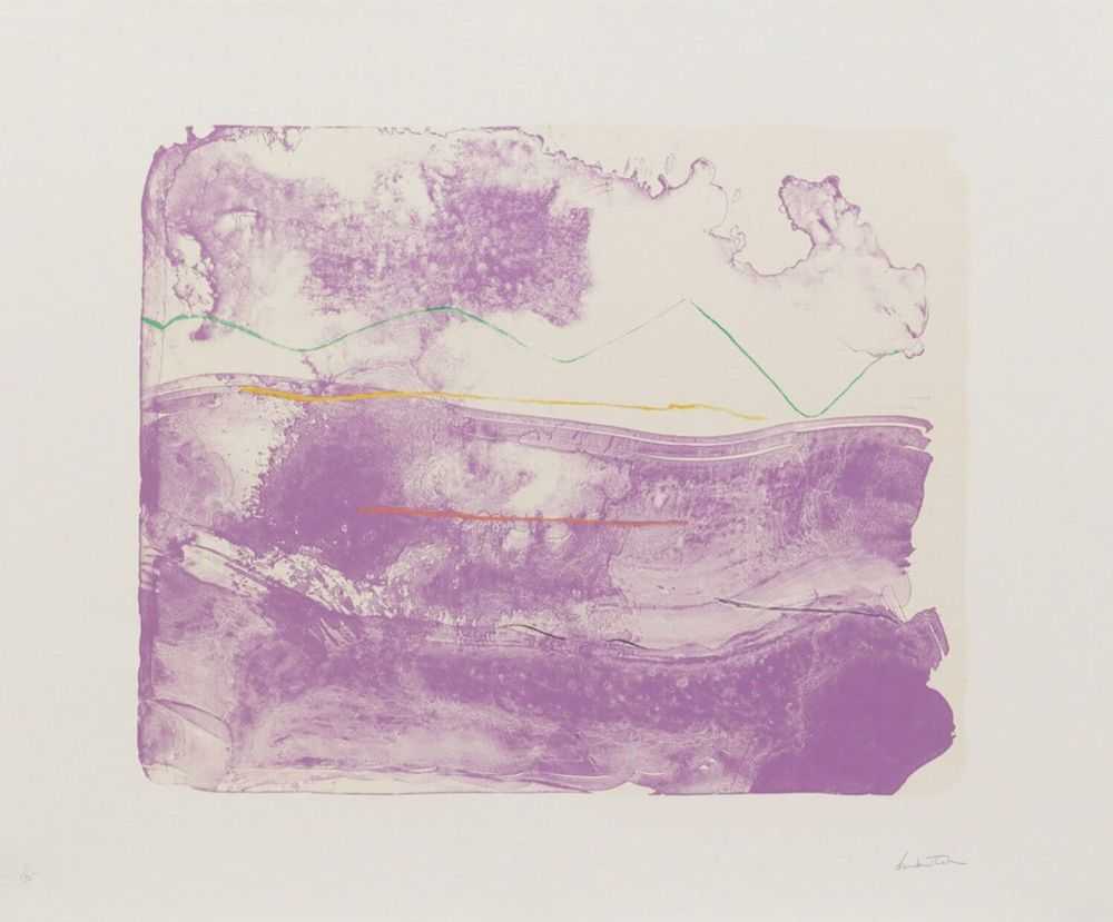 Helen Frankenthaler, ‘Lilac Sweep’, 2006, Print, Lithograph, ULAE, Numbered