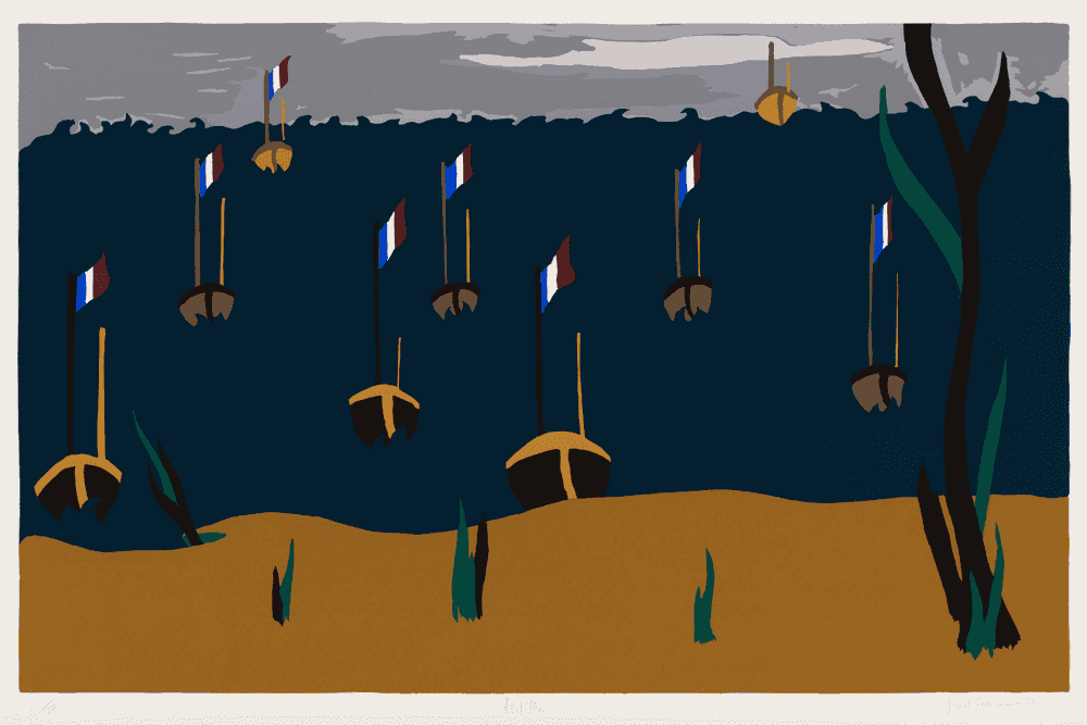 Jacob Lawrence, ‘Flotilla’, 1996, Print, Silkscreen on Rising Two-Ply Rag paper, null, 