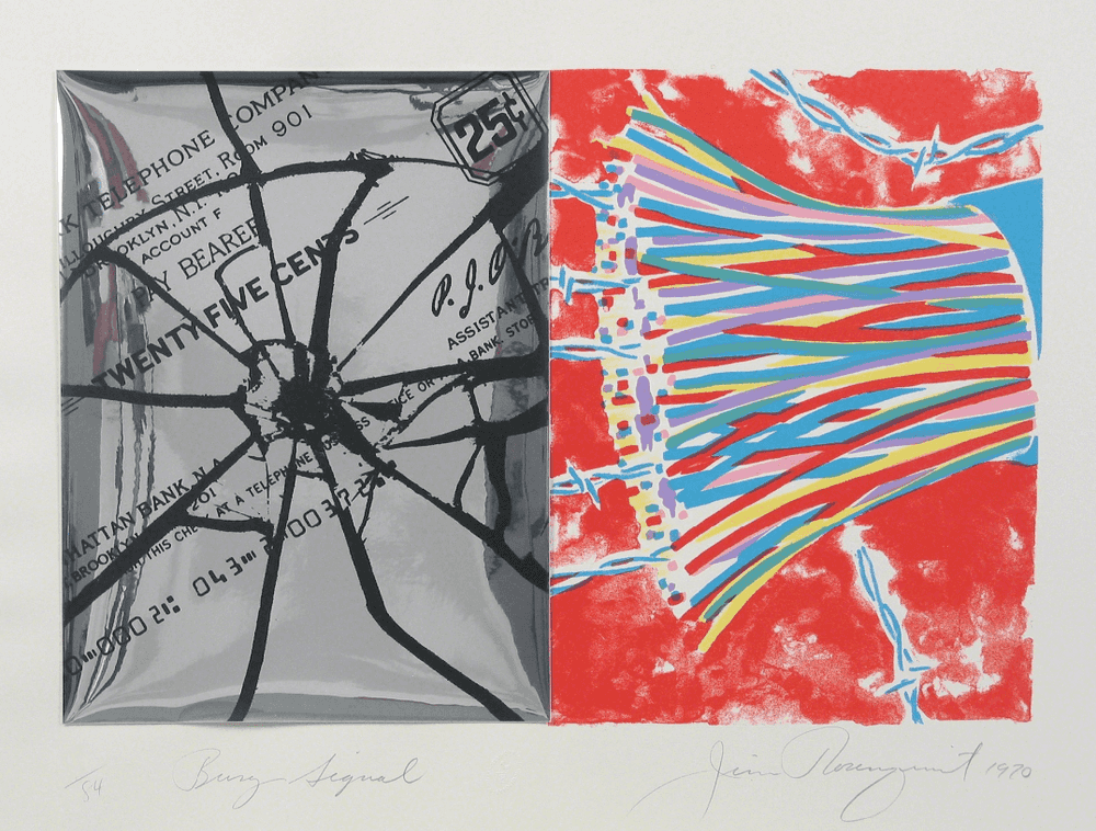 James Rosenquist, ‘Busy Signal’, 1970, Print, Color lithograph, Hollander Workshop, 