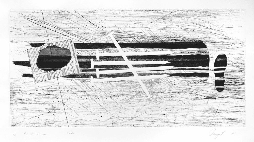 James Rosenquist, ‘For Gene Swenson’, 1978, Print, Etching and Aquatint on Wove Paper, null, Numbered