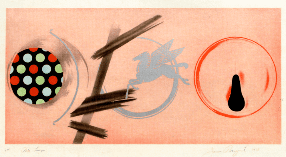 James Rosenquist, ‘Pale Lamps’, 1978, Print, Etching, aquatint, screenprint and pochoir in colors, null, Numbered, Dated