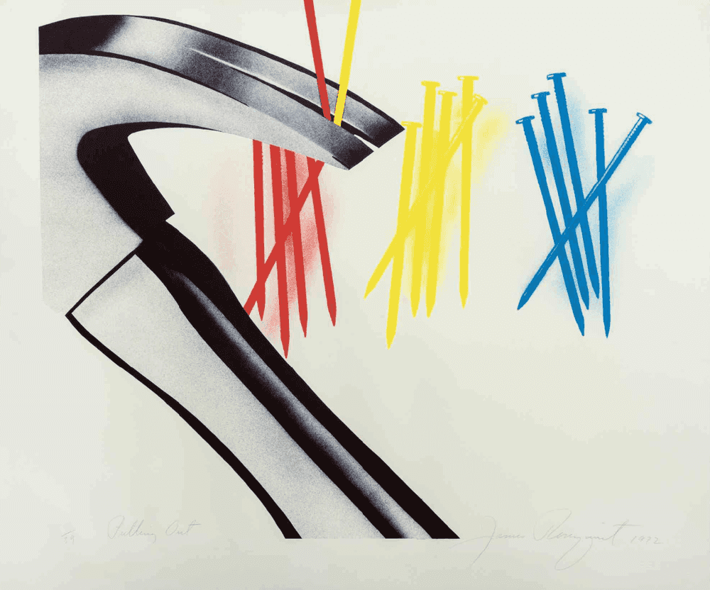 James Rosenquist, ‘Pulling Out’, 1972, Print, Color Lithograph on Arches paper., null, Numbered, Dated
