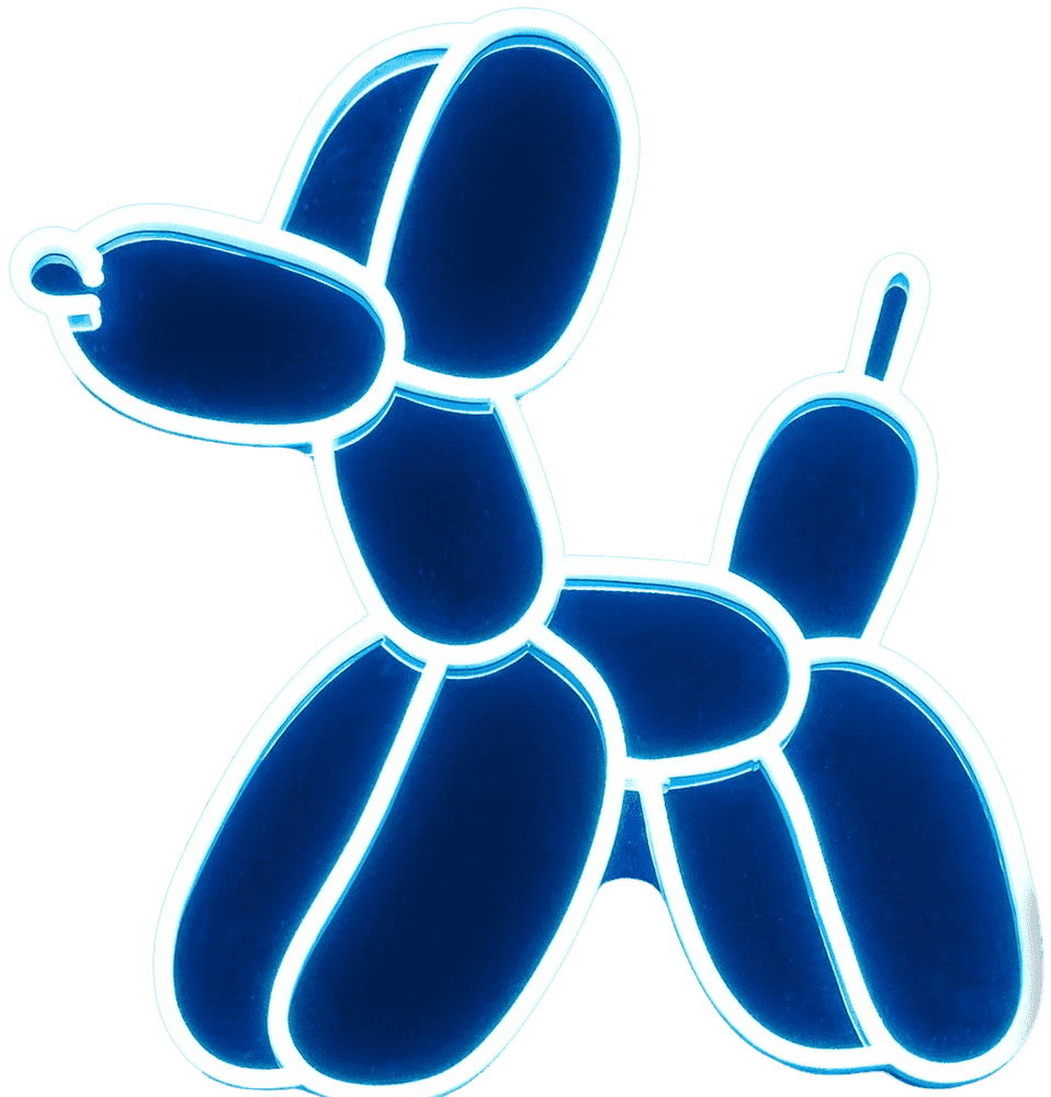 Jeff Koons, ‘Balloon Dog (Blue) LED Neon Sign’, 2024, Sculpture, LED neon artwork with energy-efficient tubing, null, 