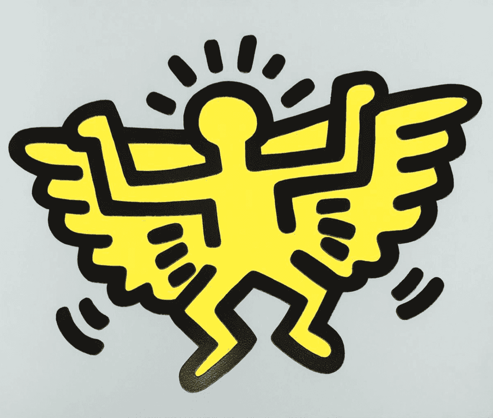 Keith Haring, ‘Icons - Winged Angel ’, 1990, Print, Silkscreen with embossing, null, 