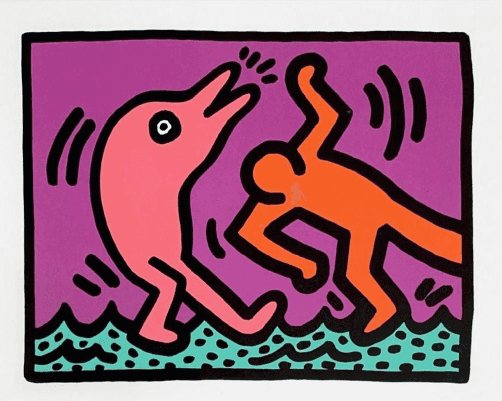 Keith Haring, ‘Pop Shop V - Plate IV’, 1989, Print, Screenprint in colours, on wove paper, with full margins., Martin Lawrence Limited Editions, Numbered, Dated