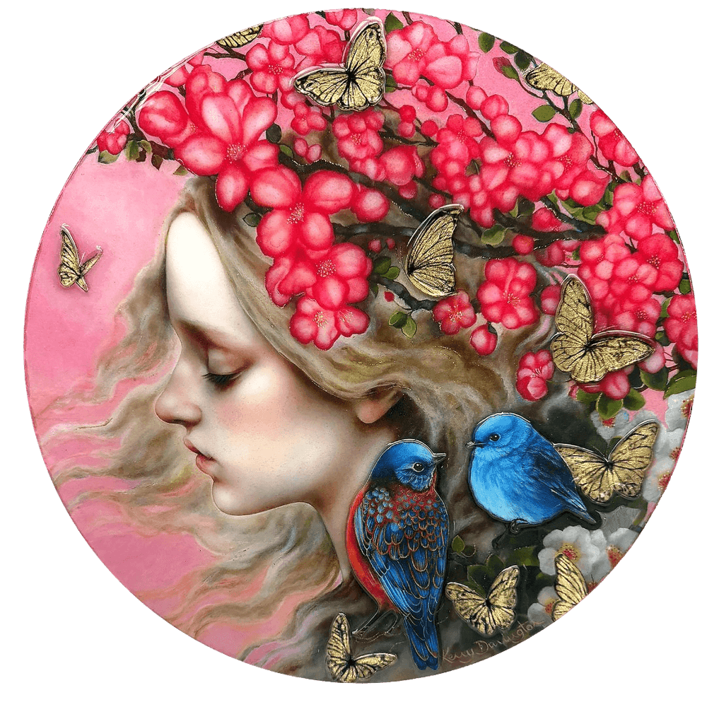Kerry Darlington, ‘Respiro’, 2024, Print, Unique Limited Edition on board with gloss resin finish and featuring 3D elements, null, Dated