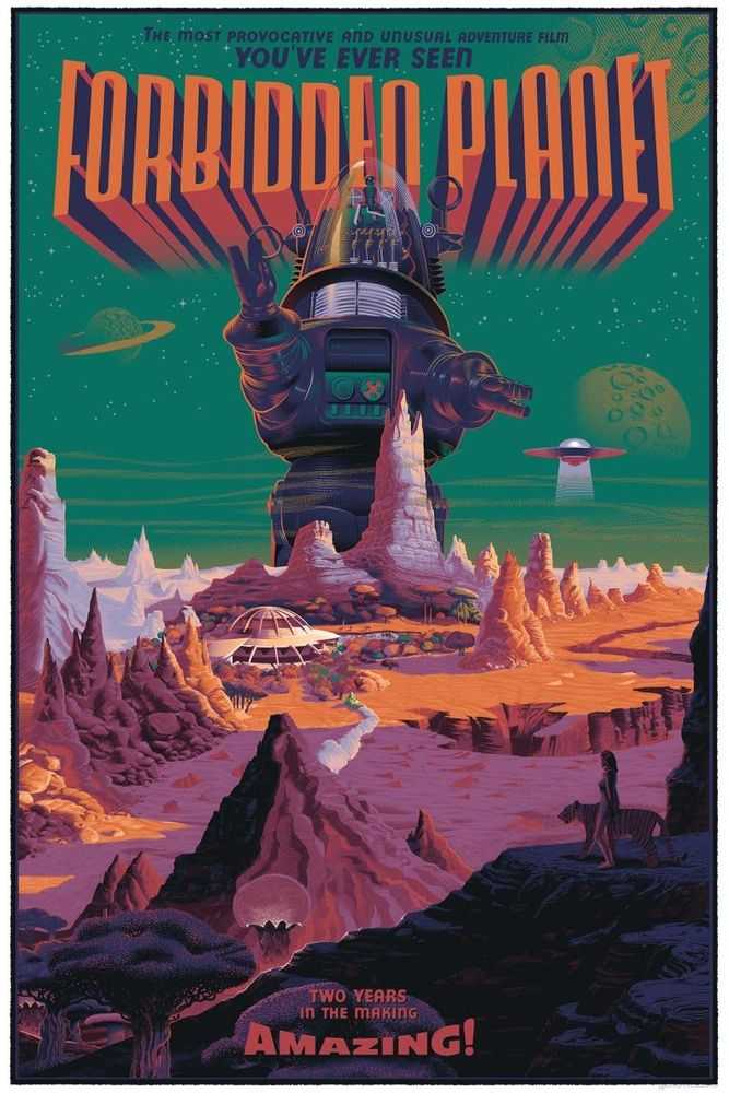 Laurent Durieux, ‘Forbidden Planet’, 2014, Print, Screen Print, Mondo, Numbered