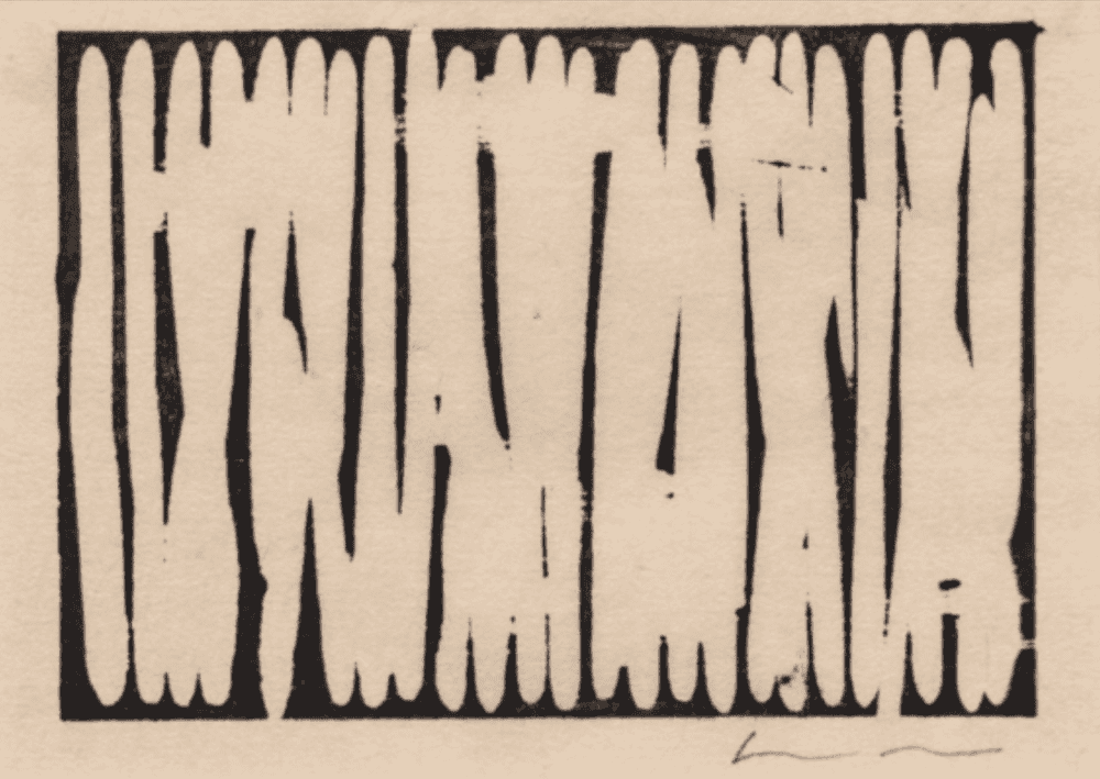 Lee Ufan, ‘A Cut Shot I’, 1978, Print, Woodcut on paper, null, 