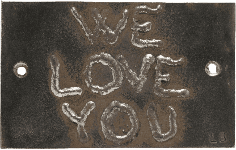 Louise Bourgeois, ‘We Love You’, 2005, Sculpture, Welded steel wall plaque, null, Numbered