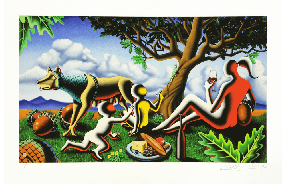 Mark Kostabi, ‘TBT’, 2014, Print, Giclée, null, Numbered, Dated