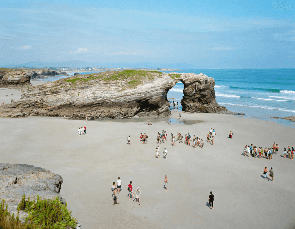 Massimo Vitali, ‘Las Catedrales, Low Tide’, 2011, Print, Archival pigment print facemounted to Diasec, null, Numbered, Dated