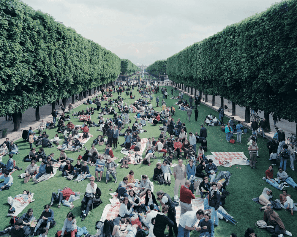 Massimo Vitali, ‘Picnic Allee’, 2002, Print, Offset Lithograph on Consort Royal 300gm paper, null, 