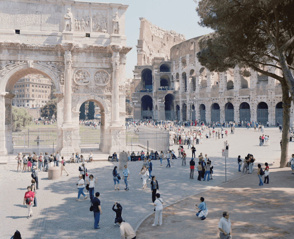 Massimo Vitali, ‘Titus Arch Pine Tree’, 2008, Print, Archival pigment print facemounted to Diasec, null, Numbered, Dated