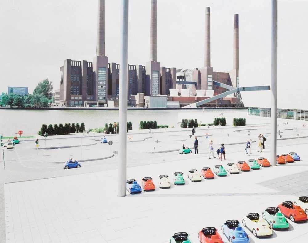Massimo Vitali, ‘VW Lernpark’, 2006, Print, Offset lithographs in colors on smooth wove paper, Steidl Verlag, Numbered