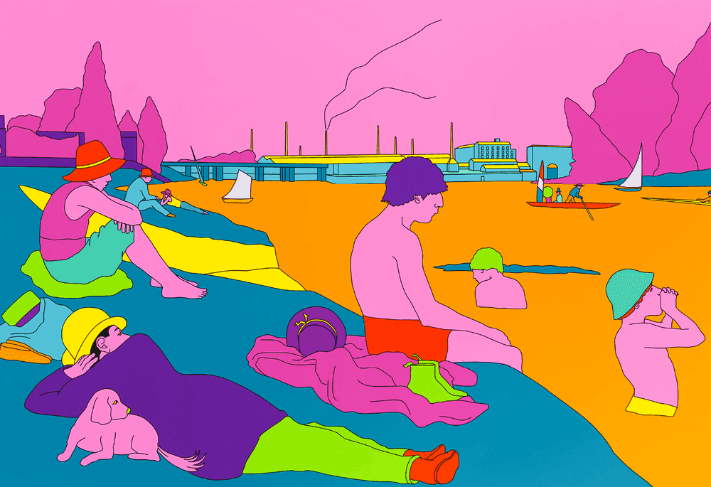 Michael Craig-Martin, ‘Seurat (Orange)’, 2022, Print, Pigment print on Somerset Satin Photo Paper 300gsm, Cristea Roberts Gallery, Dated