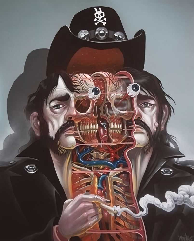 Nychos, ‘Dissection Of Lemmy’, 2021, Print, Giclee Print, Rabbiteye Movement, Numbered