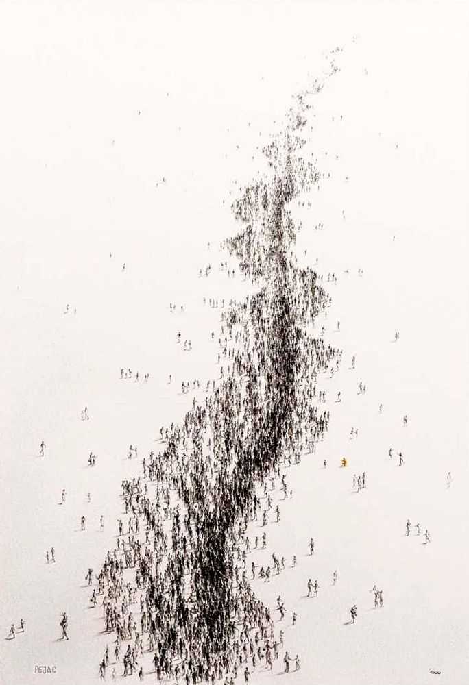 Pejac, ‘Hope (626-750)’, 15-07-2024, Print, UV pigment print on a 6-colour silkscreen printed background 410gsm Somerset Tub-sized Radiant white 100% cotton paper, finished with hand-applied 24 carat gold leaf and ink details, Avant Arte, Numbered, Handfinished