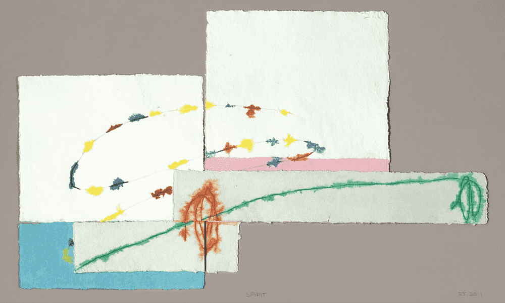 Richard Tuttle, ‘Spirit’, 2011, Print, Framed incised woodblock with paper pulp and pigmented paper, null, 