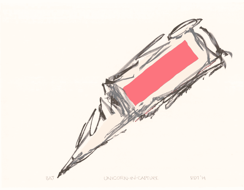 Richard Tuttle, ‘Unicorn-In-Capture’, 2014, Print, Lithograph in 4 colors on Arches Cover White, ULAE, 