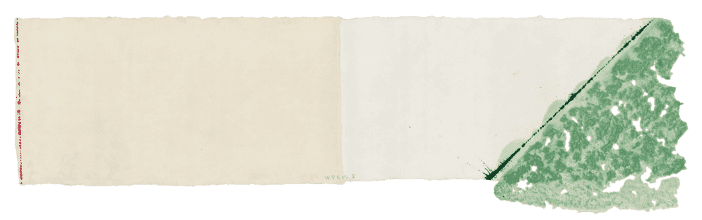 Richard Tuttle, ‘When Pressure Exceeds Weight X’, 2012, Print, Inked snaplines on handmade paper, null, 