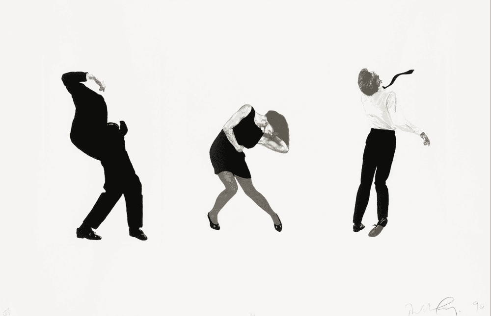 Robert Longo, ‘Men in the Cities (III)’, 1990, Print, Lithograph on Arches paper, Seibu Department Stores Ltd., Numbered, Dated