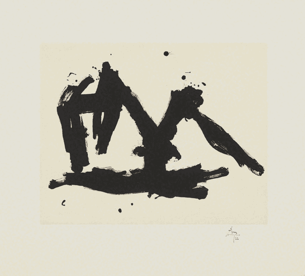 Robert Motherwell, ‘Stephen's Iron Crown Etched’, 1982, Print, Etching and aquatint in cream and black, on German Etching paper, with full margins, null, Numbered