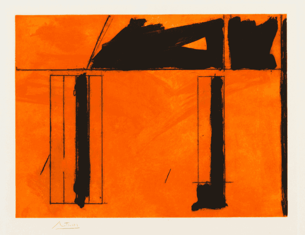 Robert Motherwell, ‘The House of La Mancha’, 1984, Print, Aquatint and lift-ground etching, null, Numbered