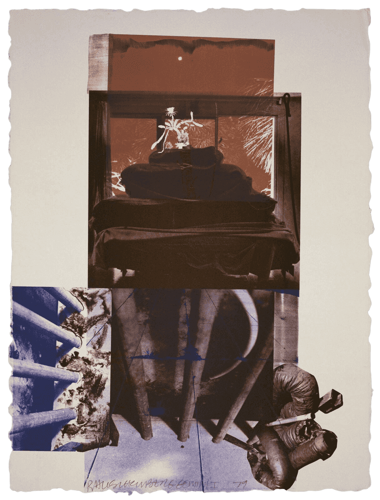 Robert Rauschenberg, ‘Rookery Mounds - Night Tork’, 1979, Print, 3-color lithograph, Gemini G.E.L., Numbered, Dated