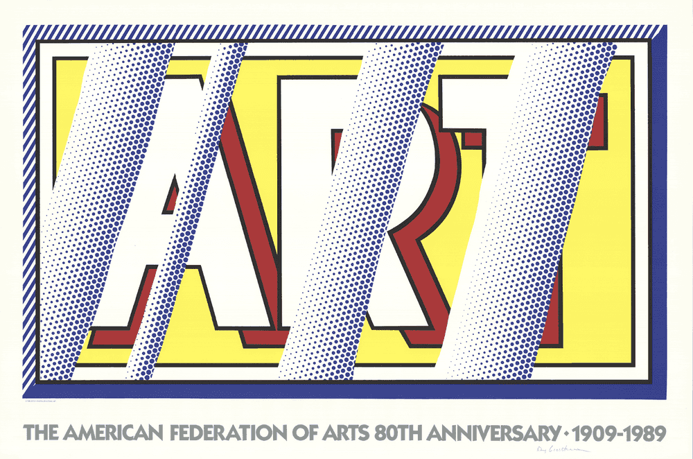Roy Lichtenstein, ‘ART’, 1989, Print, Serigraph, The Poetry Project, 