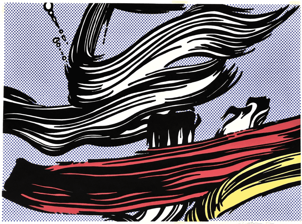 Roy Lichtenstein, ‘Brushstrokes’, 1967, Print, Screenprint on off-white wove paper, Leo Castelli Gallery, Numbered