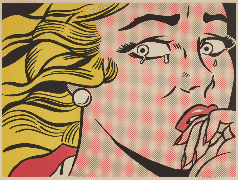 Roy Lichtenstein, ‘Crying Girl’, 1963, Print, Color offset lithograph on lightweight, off-white wove paper, null, Dated