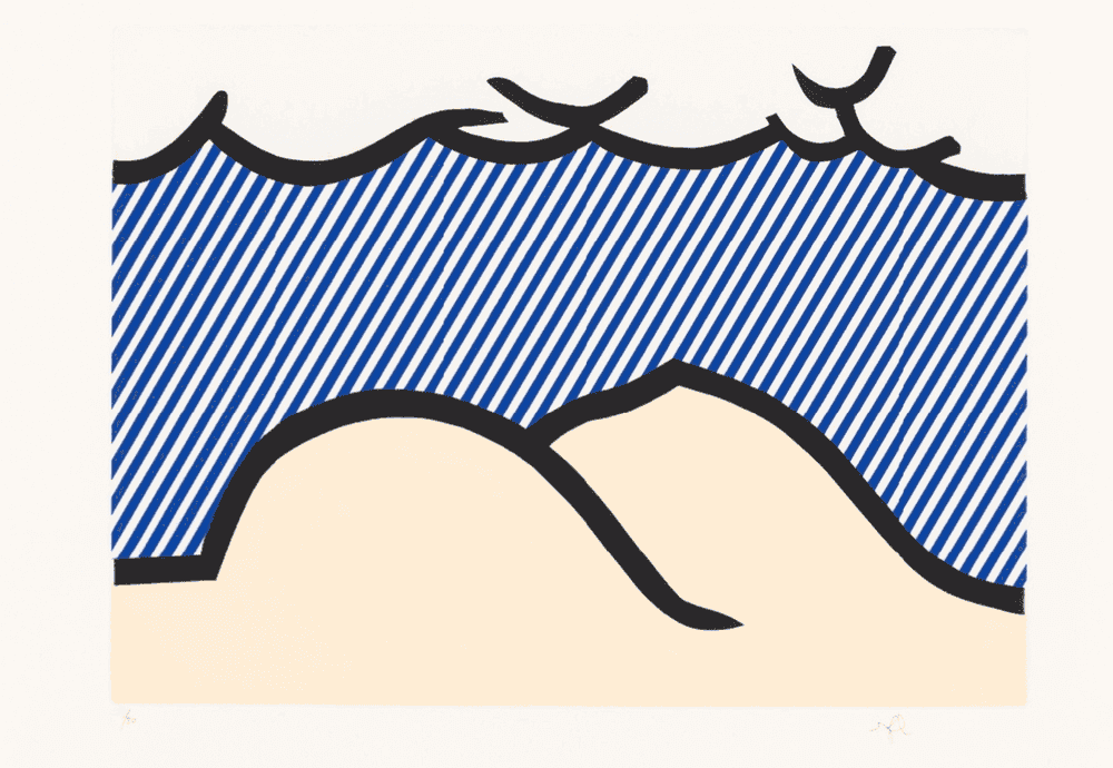Roy Lichtenstein, ‘De Denver au Montana’, 1991, Print, Etching and Aquatint, Les Editions du Solstice, Numbered