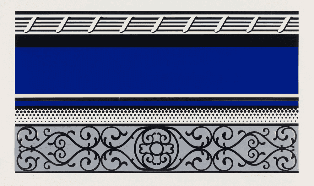 Roy Lichtenstein, ‘Entablature V’, 1976, Print, Screenprint and lithograph in colors, collage and embossing on Rives BFK, Tyler Graphics Ltd., Numbered, Dated