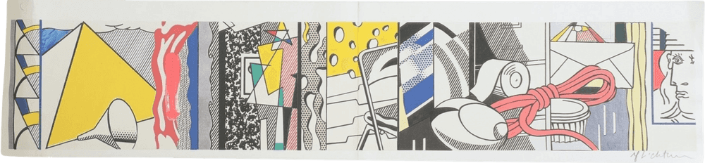 Roy Lichtenstein, ‘Greene Street Mural’, 1983, Print, Offset-lithograph on Heavy Wove Paper, null, Numbered
