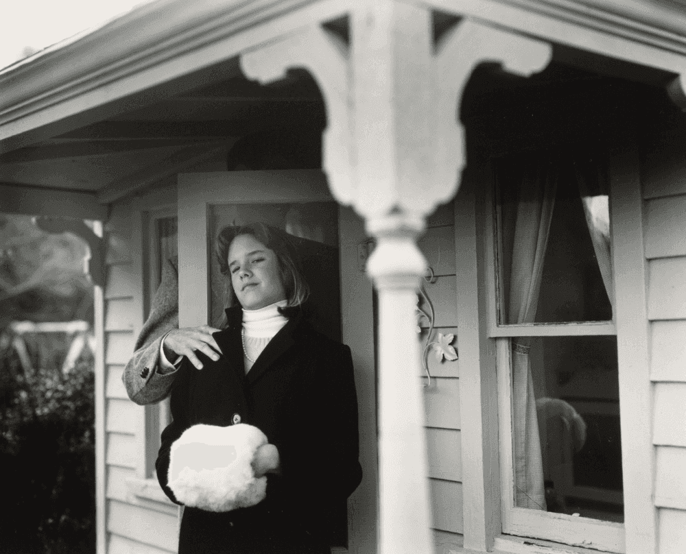 Sally Mann, ‘Julie with Muff (At Twelve)’, 1985, Print, Silver gelatin print, null, Numbered, Dated