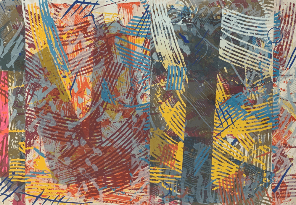 Sam Gilliam, ‘Pretty Boxes’, 1993, Print, Screenprint and offset lithograph with collage on Arches paper, null, Numbered, Dated