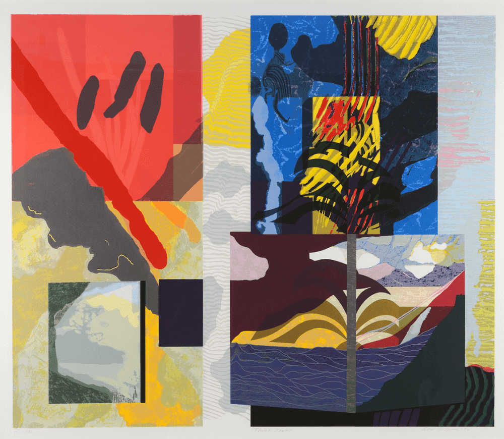 Sam Gilliam, ‘Think Tank’, 1996, Print, Color screen print, Workshop, Inc., Numbered